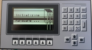 Defektes Display mit Ausfallstreifen Defektes Display mit Ausfallstreifen